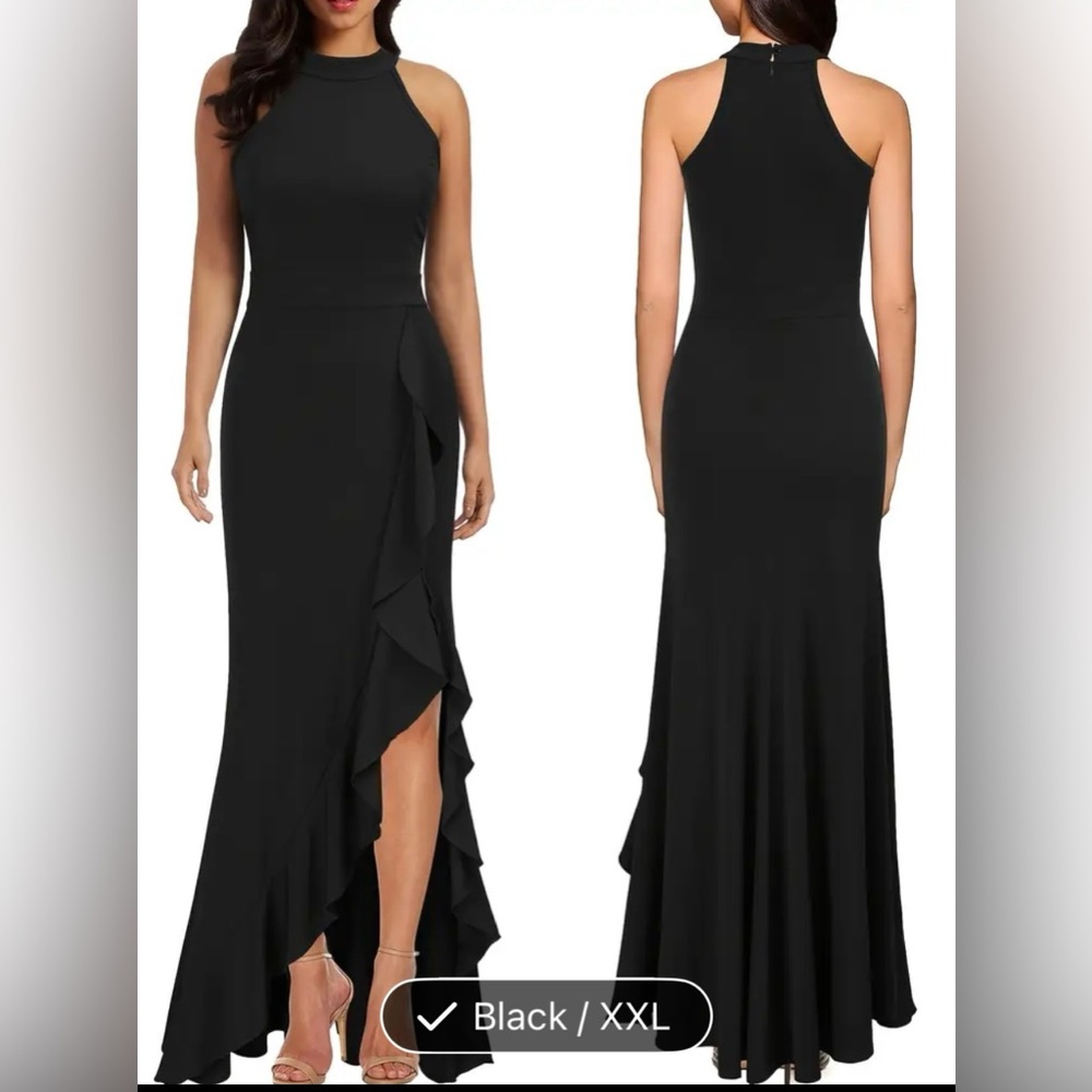 Elegant Black Sleeveless Dress